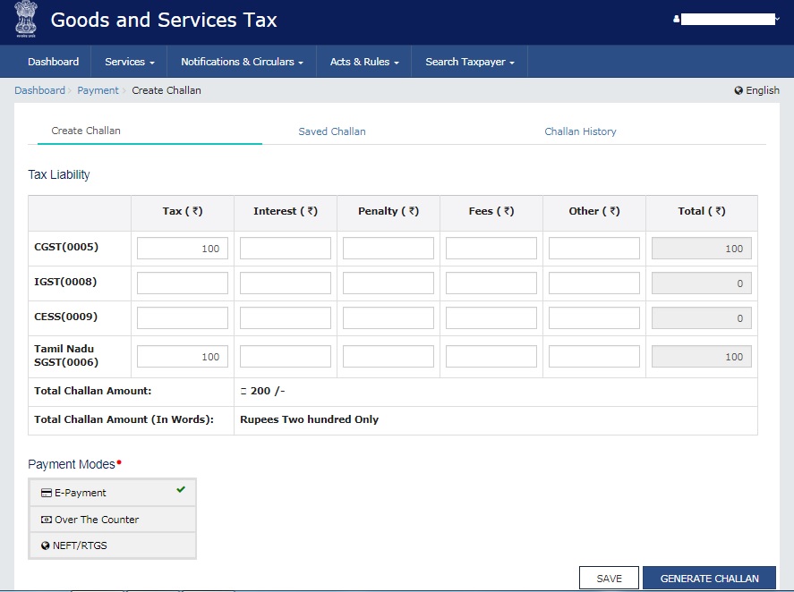 Make GST payment